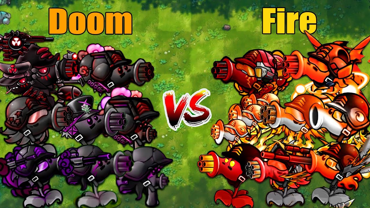 PVZ Fusion 3.3 Challenge!! Team Doom VS Team Fire VS 300 Zombie Random - Who Will Win?