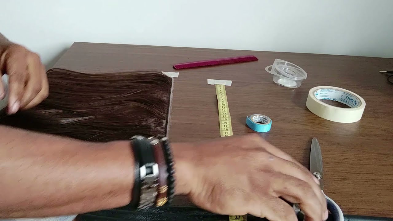 Com fazer Mega Hair de  Fita Adesiva em casa
