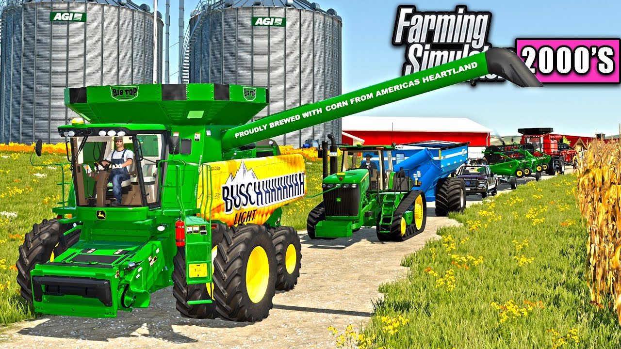 BIG DAY OF 2000'S SOYBEAN HARVEST! (ROLEPLAY) | FARMING SIMULATOR 2000
