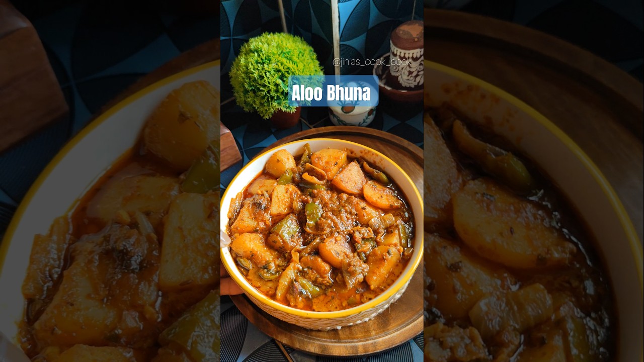 Restaurant style Aloo Bhuna recipe 🥘🤤#ytshorts #vegrecipe