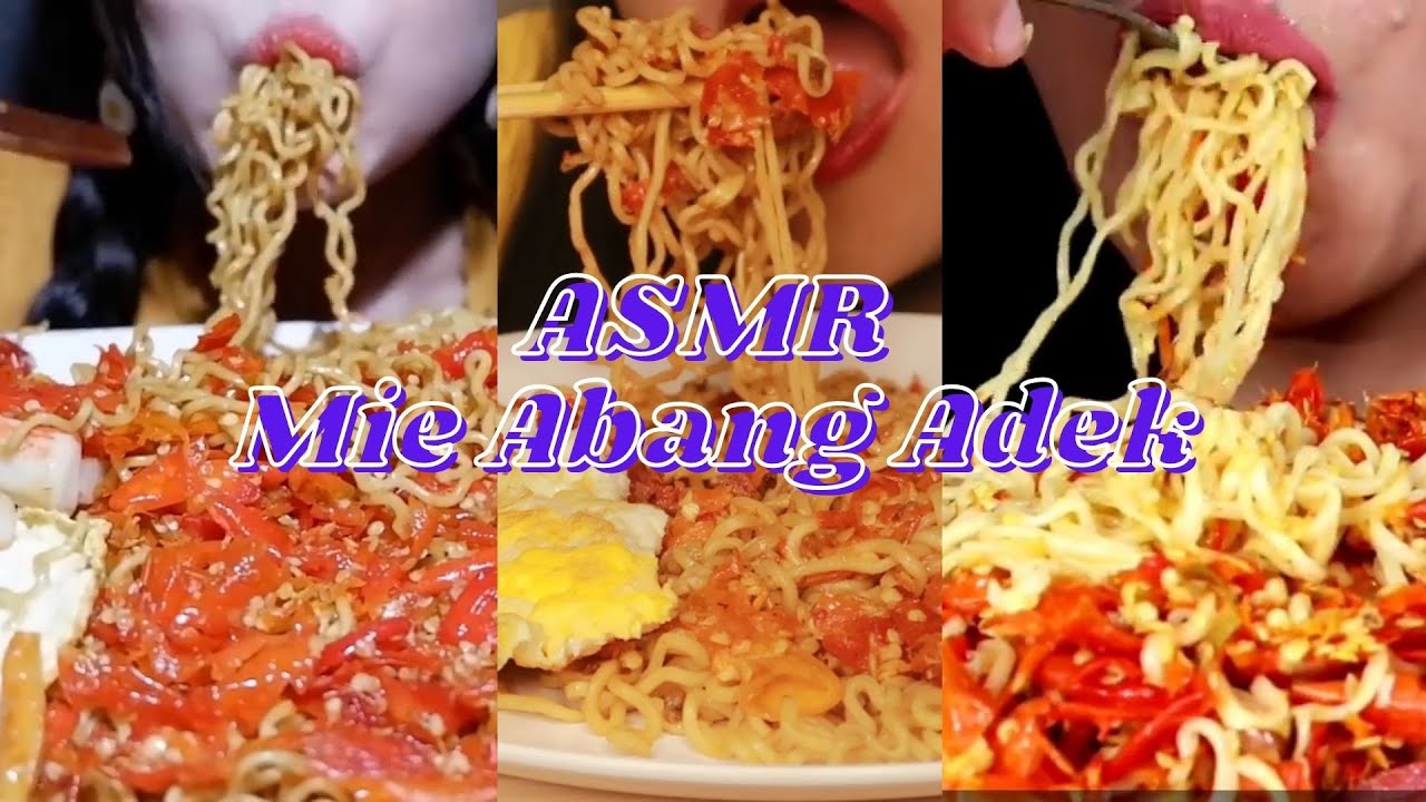 ASMR Mie Abang Adek | Kompilasi Video | Cabenya Menggodaaaa.......