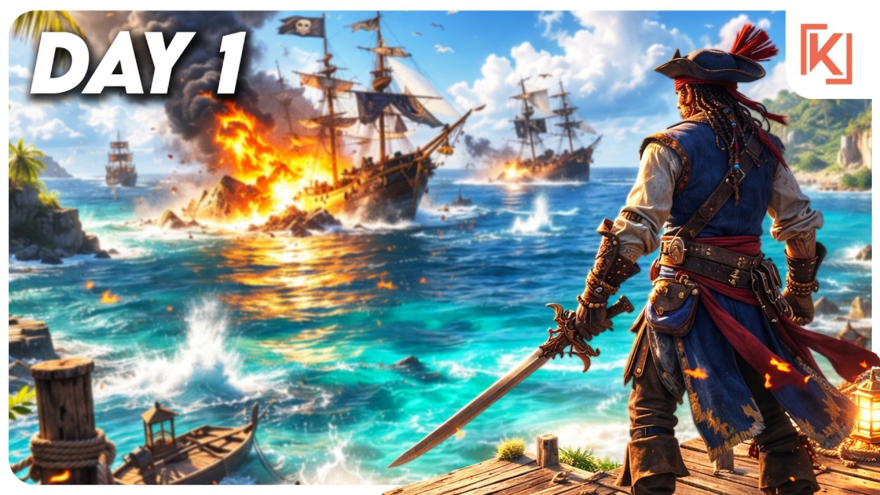 DAY 1 In This INCREDIBLE Pirate Survival Game...