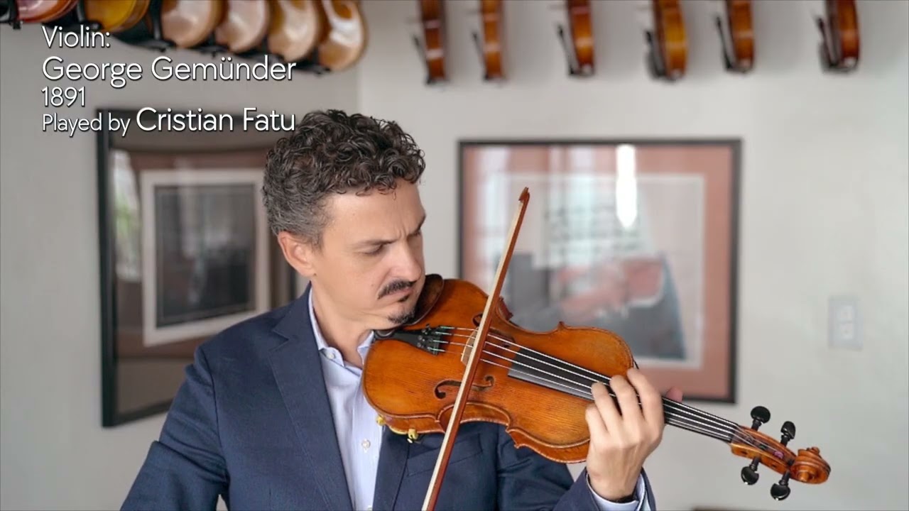 George Gemünder violin, fecit Astoria, 1891 / Cristian Fatu / at the Metzler Violin Shop
