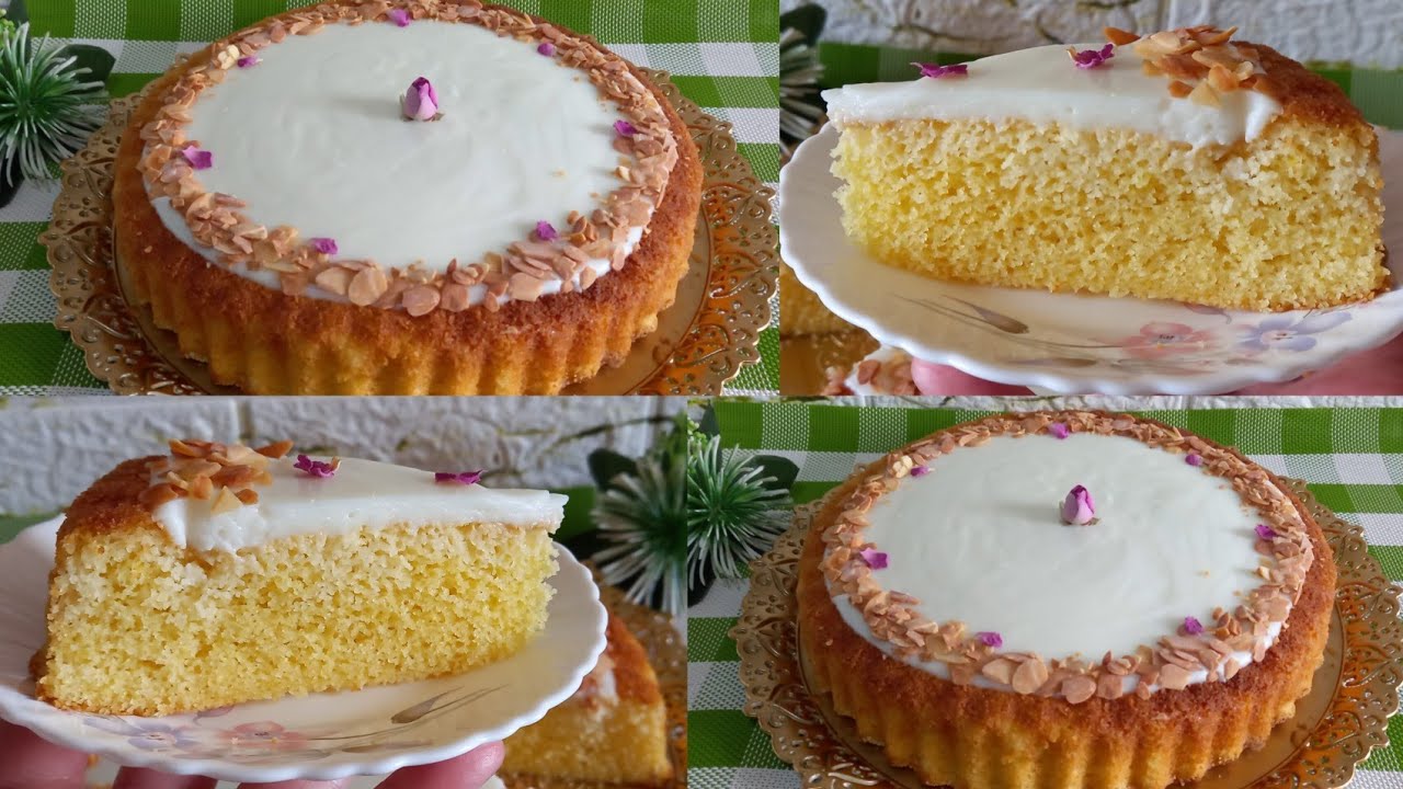 بسبوسة بالكريمة في المول العجيب بمداق شرقي 😋خفيفة ولديدة بمكونات بسيطة 👌لي داقها يحماق عليها⁉️