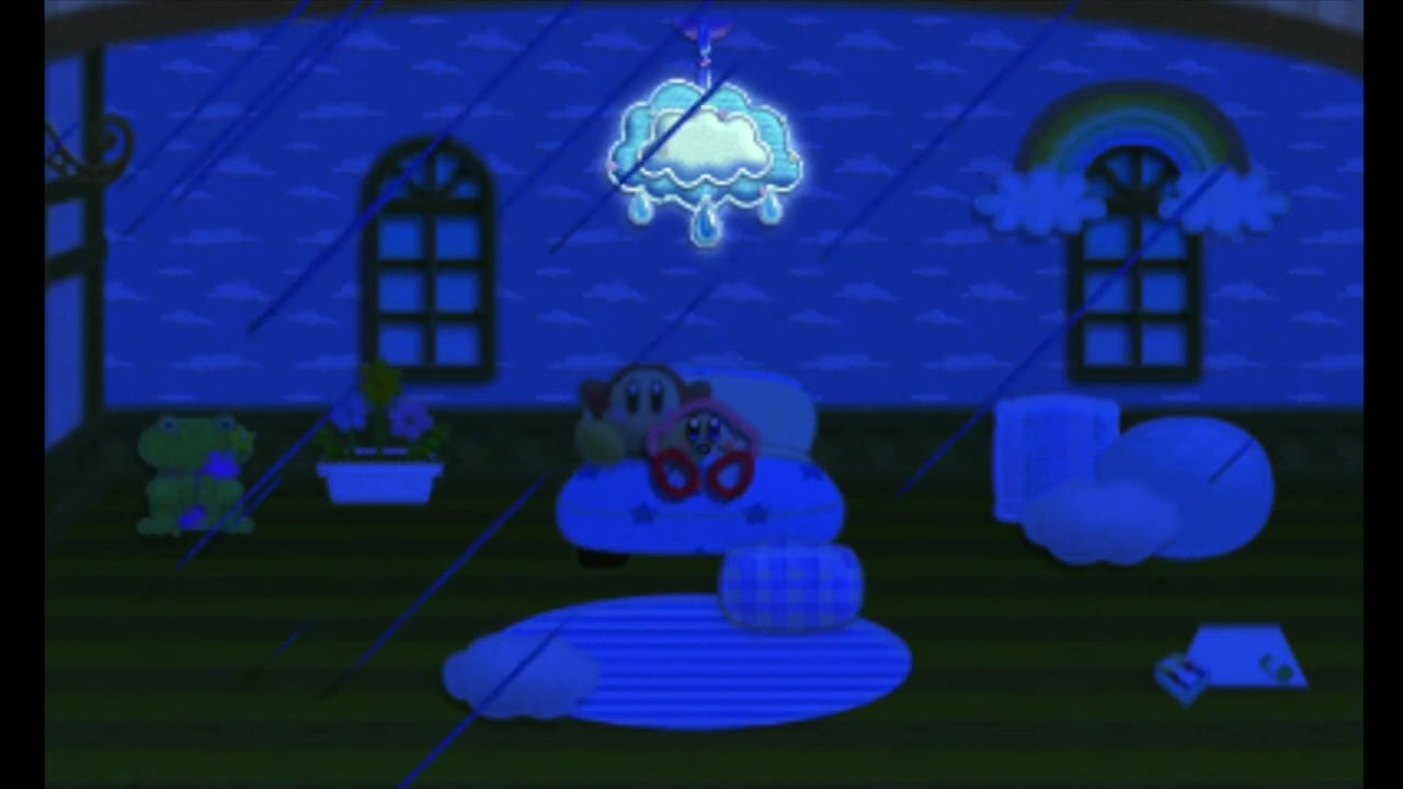 Resting In A Rainy Room | Kirby's (Extra) Epic Yarn | in-game ambience