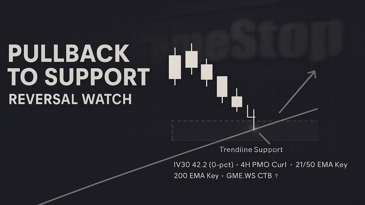 GME Pullback to Long-Term Support &mdash; Waiting on the Reversal