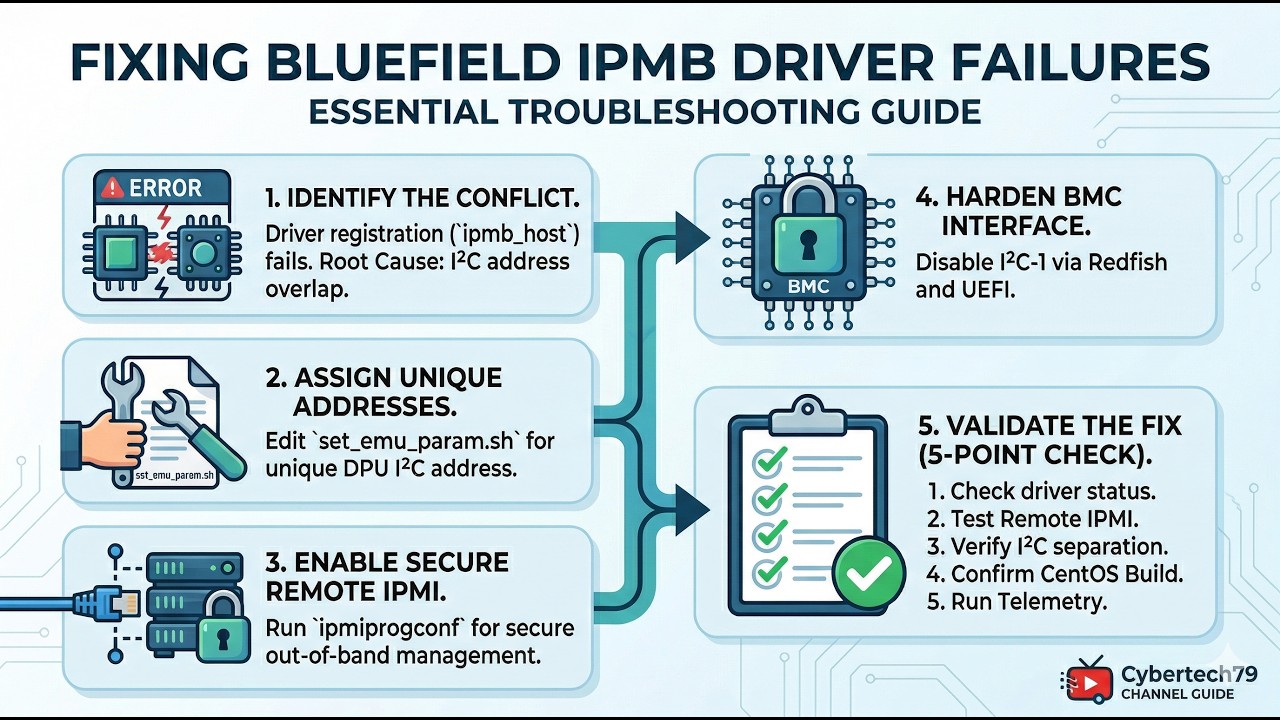 The Golden Rule of I2C: Fixing NVIDIA BlueField IPMB Driver Failures #ipmi #i2c