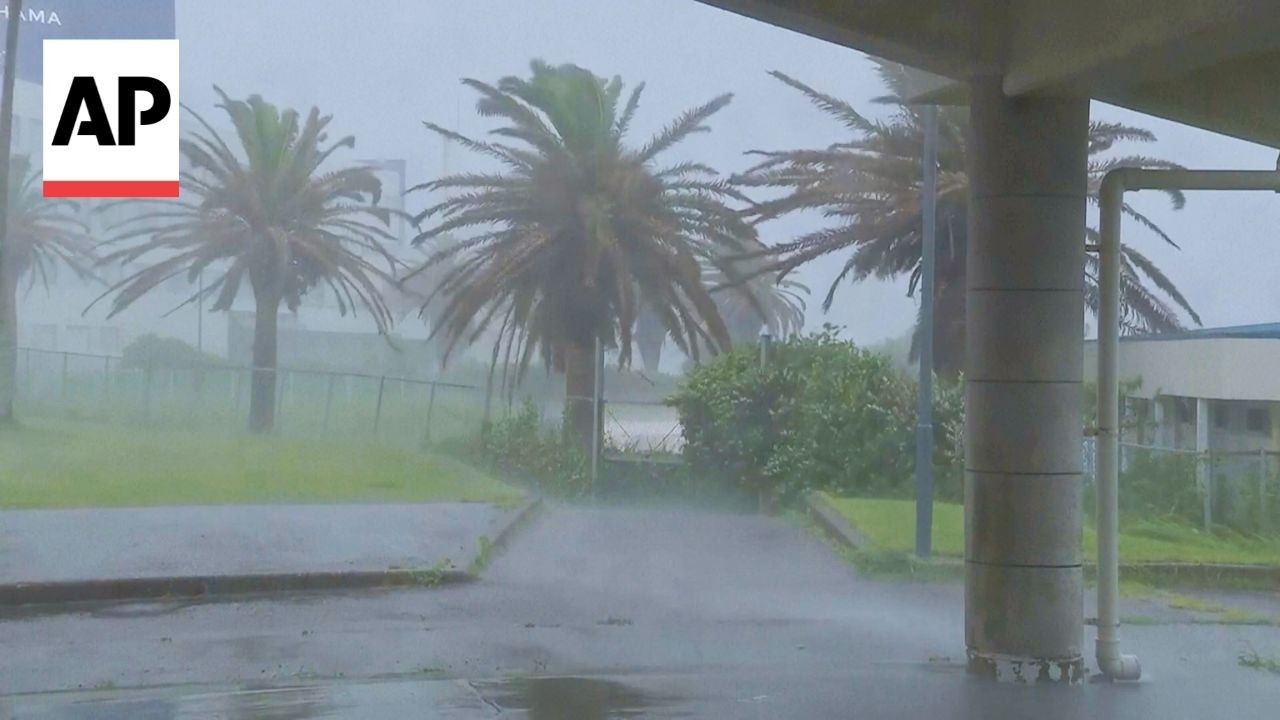 Tropical Storm Mekkhala drenches Japan with heavy downpours