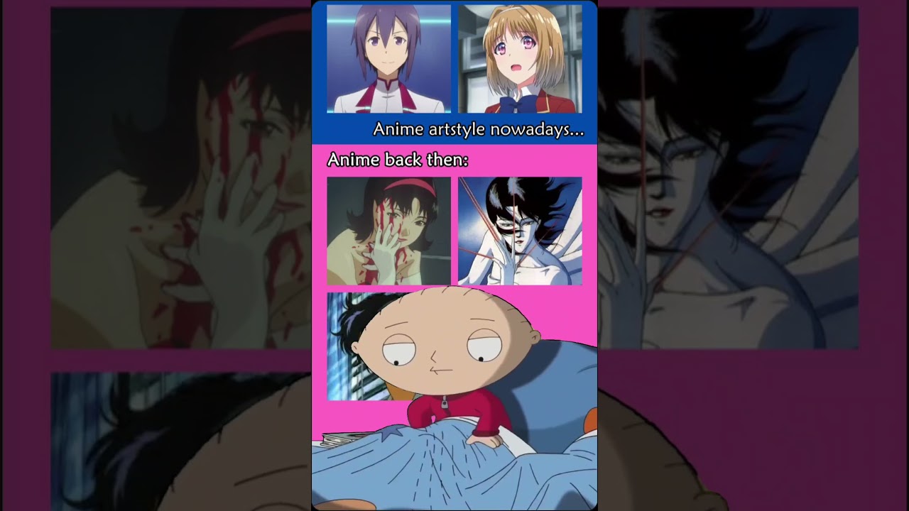 Anime art style nowadays... #retroanime #oldanime #animeaesthetics #throwback #animeartstyle