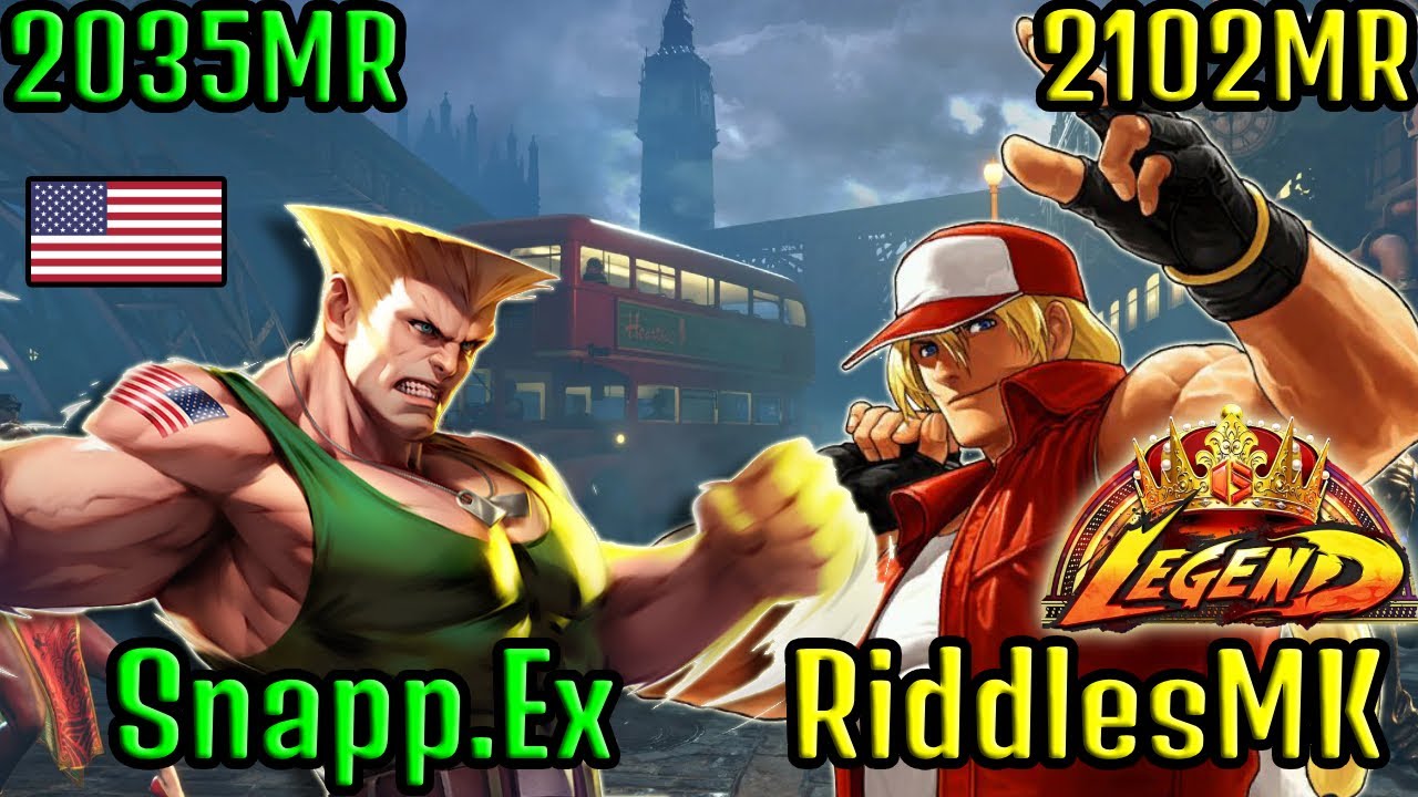 👑 STREET FIGHTER 6 ➥ Snapp.Ex (GUILE ガイル)  VS. RiddlesMK (TERRY テリー・ボガード) LEGEND/MASTER RANKS 👑