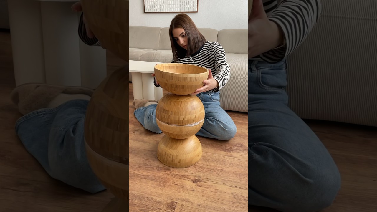 IKEA HACK SIDE TABLE 🤍 #ikeahack #diy #diyideas #easydiy