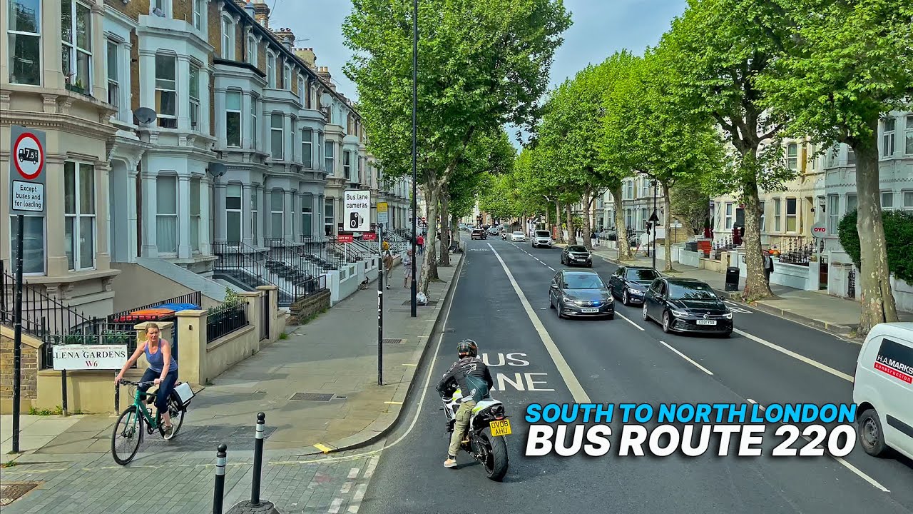 London Bus Ride from South London to Northwest London - Bus Route 220 🚌🚌