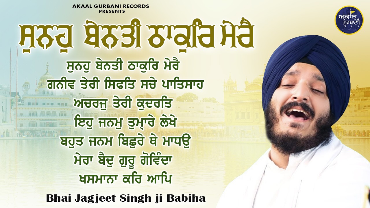 Suno Benanti Thakur Mere - Bhai Jagjeet Singh Ji Babiha   #gurbanikirtan #nonstopgurbani