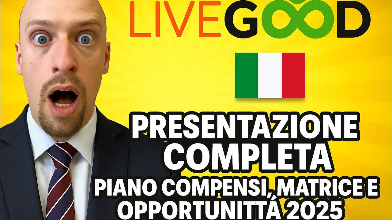 LiveGood Italia 🇮🇹 | Presentazione Completa Piano Compensi, Matrice e Opportunit&agrave; 2025