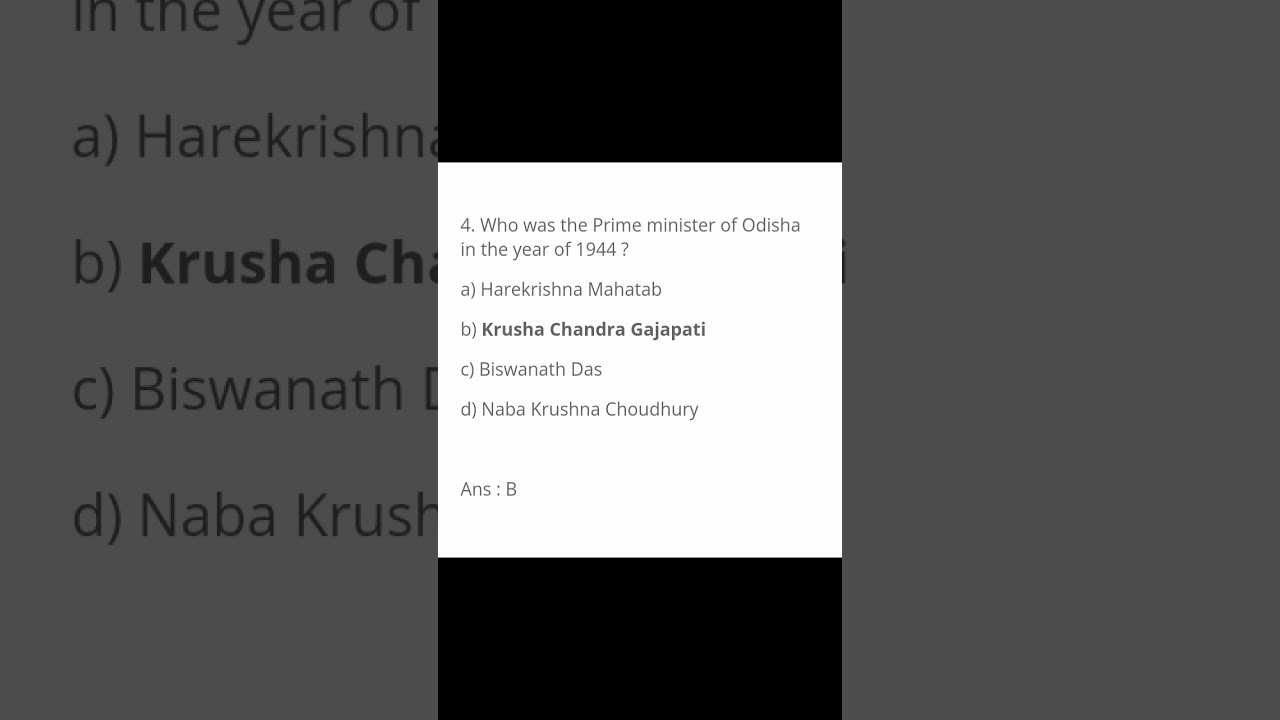 Modern History Of Odisha