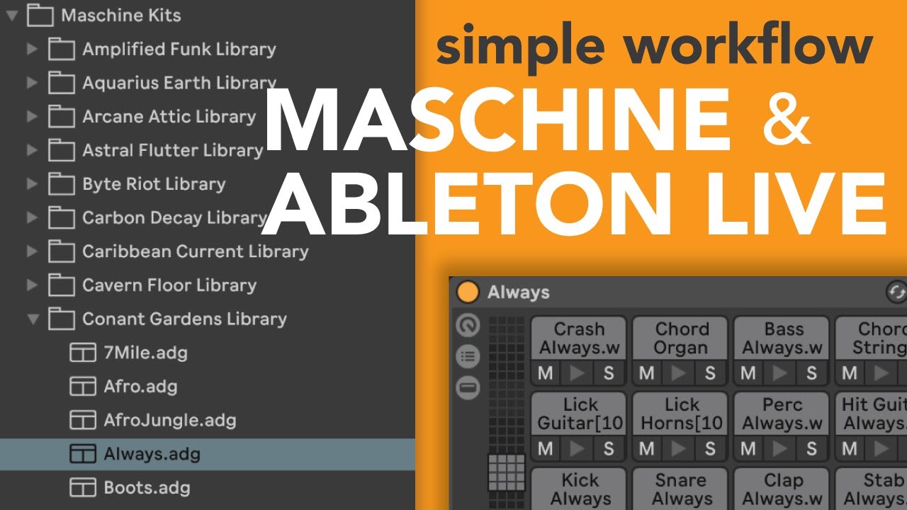 Maschine Ableton Workflow: Maschine into Ableton Drum Kits - Kit Maker