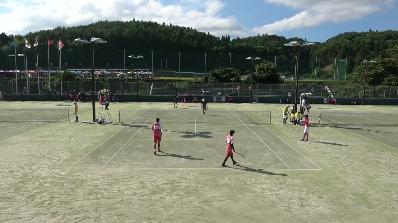 2021年IH ソフトテニス 男子個人3回戦 森川亮介・服部真大 高田商(奈良) vs 竹田凌・津島青空 能登(石川)
