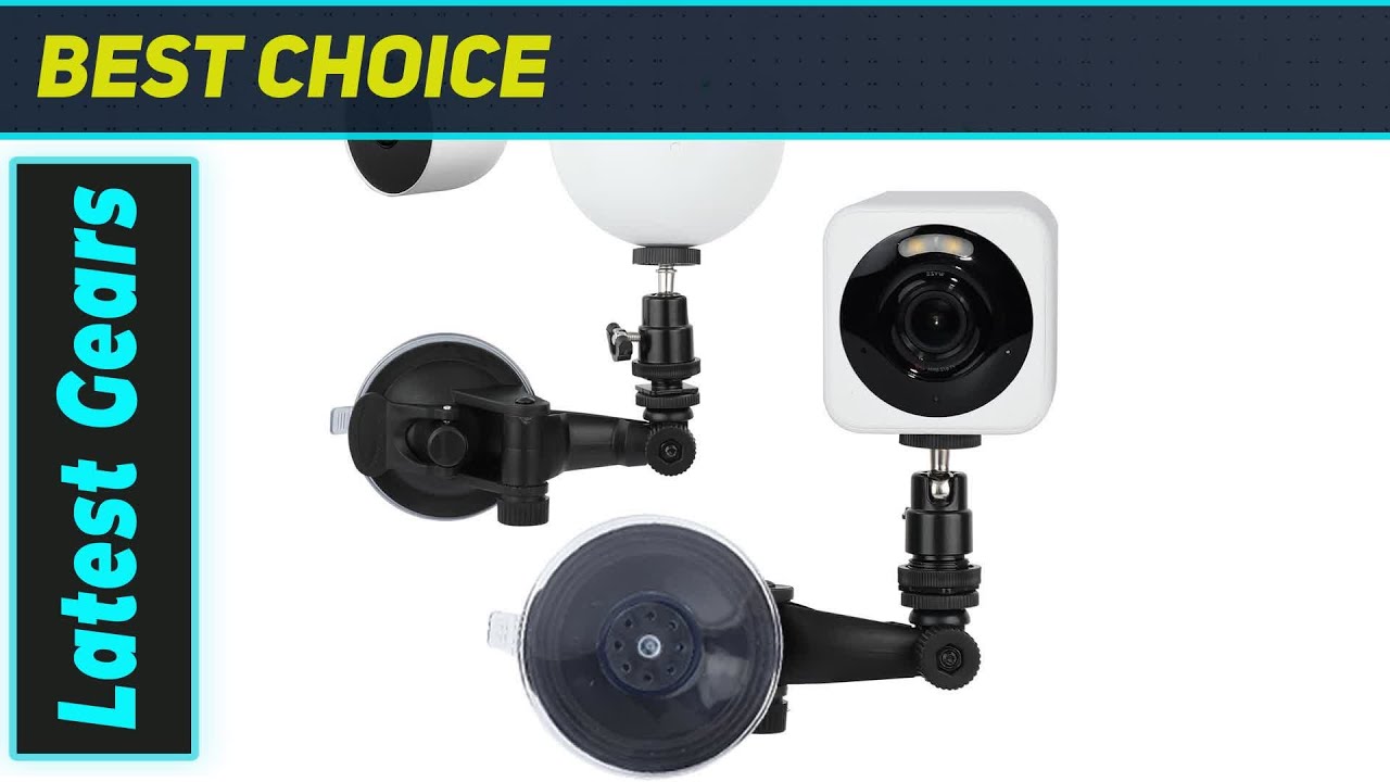 Лучшее крепление на окно для камер Google Nest Cam и Wyze Cam: комплект из 2 кронштейнов с присос...