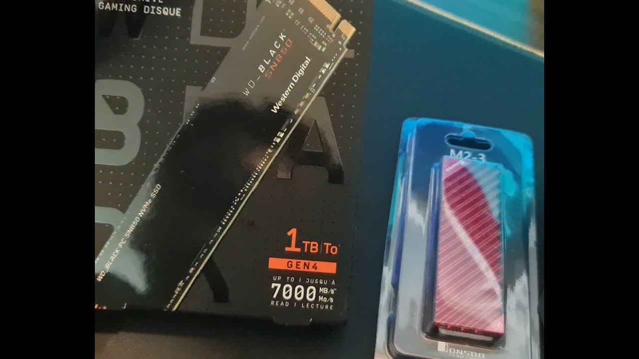 WD SN850 with Jonsbo M.2 NVME Heatsink for PS5 or PC