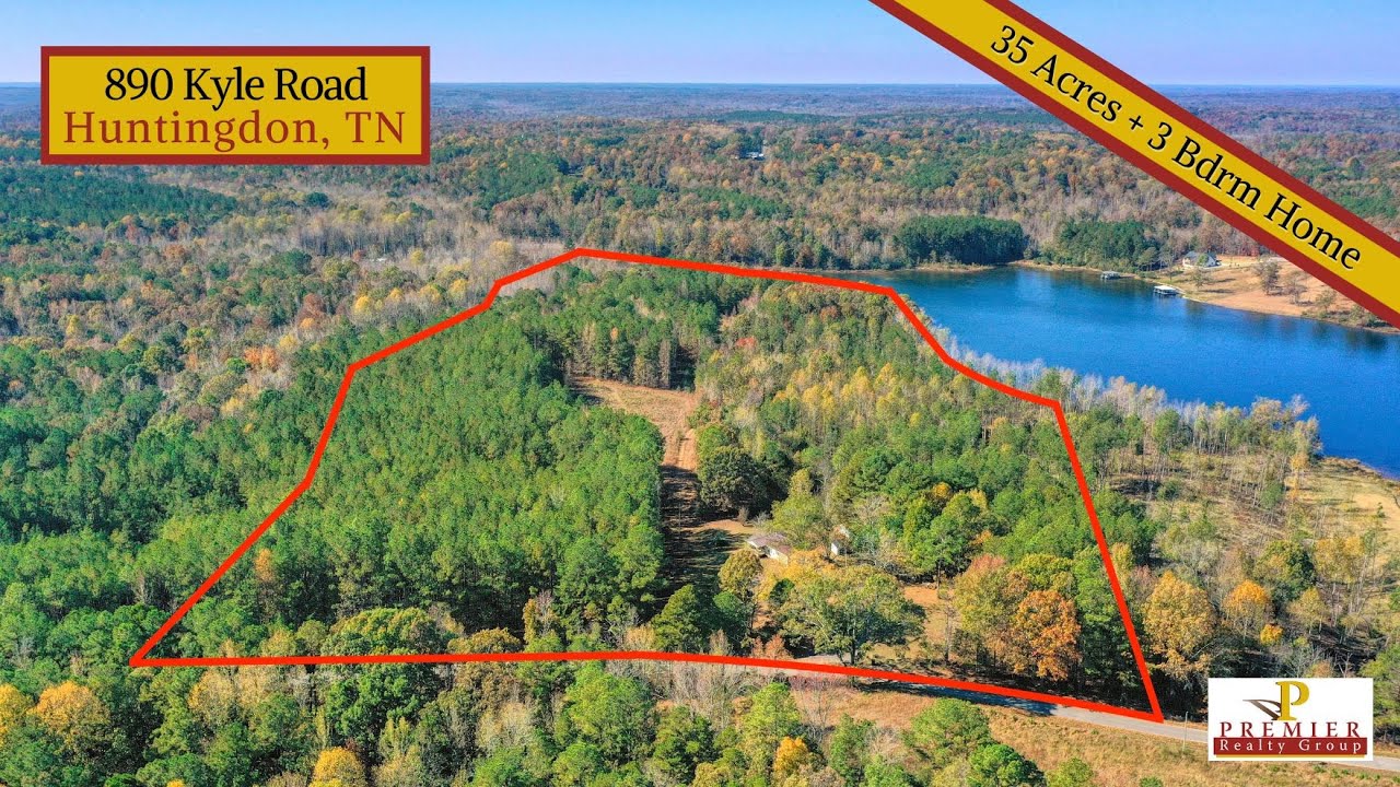 (𝐖𝐈𝐓𝐇𝐃𝐑𝐀𝐖𝐍) 35 Acres on the Water + 3 Bdrm Home FOR SALE on Lake Halford | Huntingdon, TN