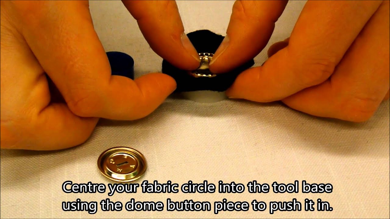 How to Make Fabric Covered Buttons