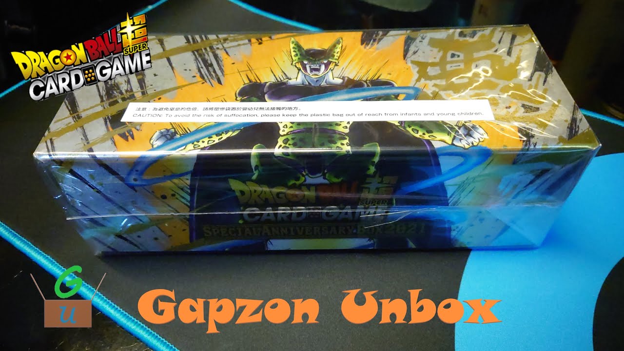 Opening Dragon Ball Super Card Game Special Anniversary Box 2021 - Cell box art