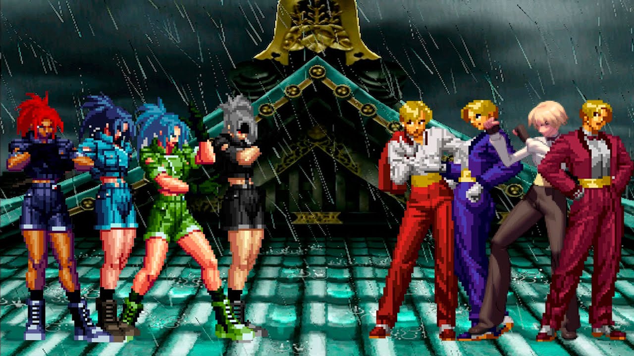 [KOF Mugen] Leona Heidern Team vs King Team