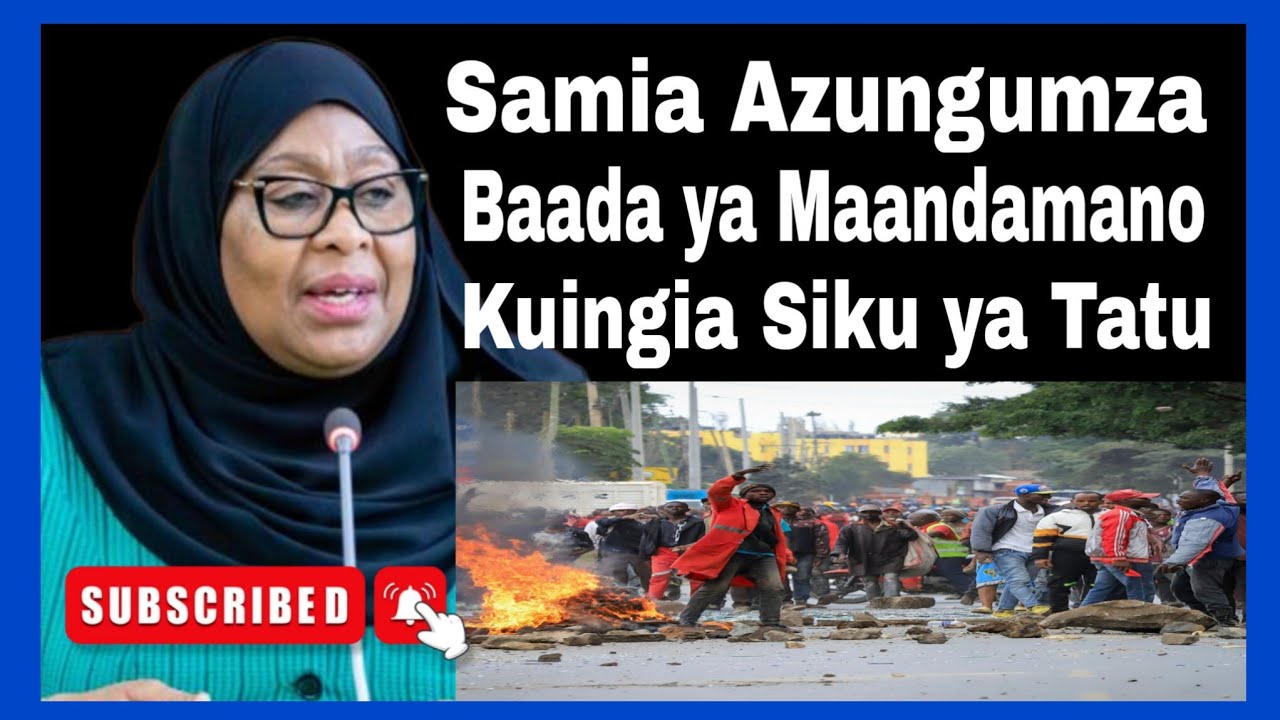 Exiled Suluhu Speaks after protests entered 3rd day Total shutdown Tanzania