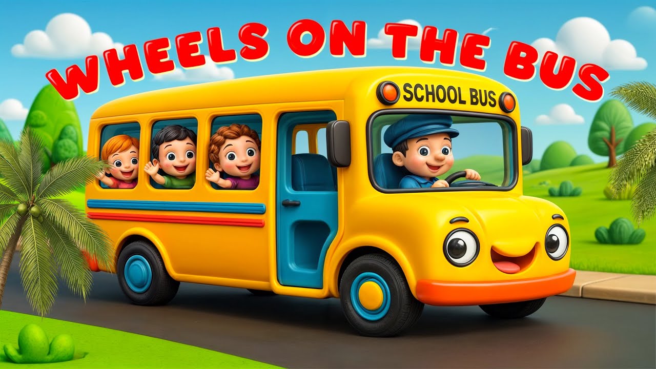 🎵 Wheels on the Bus | Fun Nursery Rhyme for Kids | Sing Along & Learn 🚍