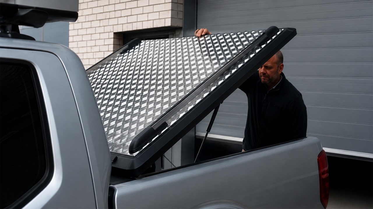 How To Fit Nissan Navara D400 Mountain Top Chequer Plate Lift-Up Lid