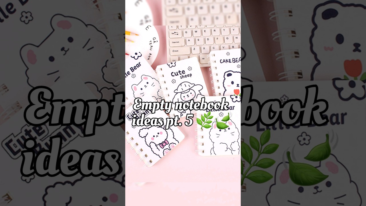 Empty notebook ideas pt.1 🍃🌿 . (FLASH WARNING ⚠️) #shorts #aesthetic #fypシ #notebook #ytshorts