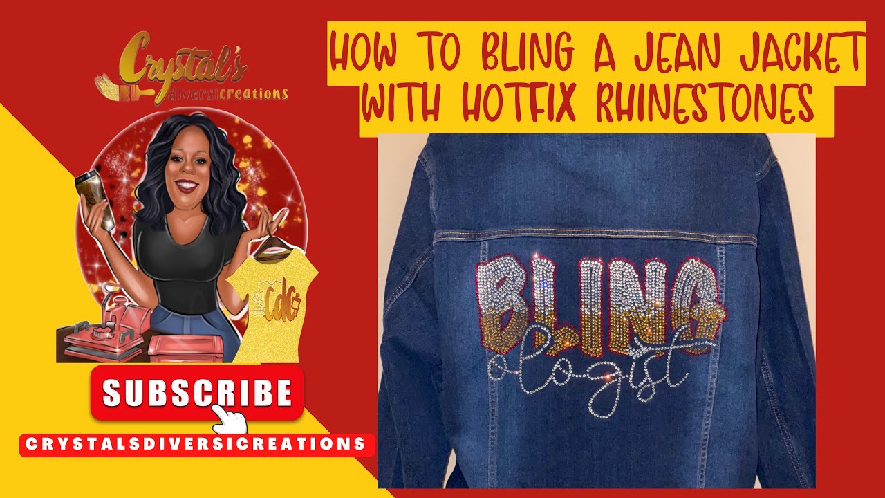 How to Bling a Jean Jacket with Hotfix Rhinestones