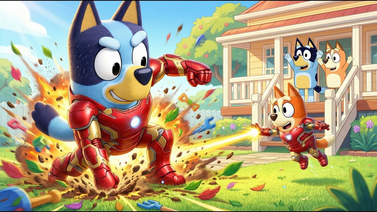 OMG! Is Bluey a Superhero with a Magic Robot Suit? | BLUEY FUNNY ANIMATION