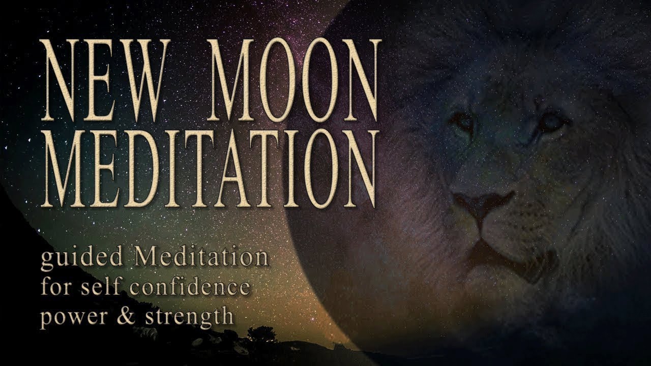 NEW MOON Meditation 2022 July LEO Lion guided meditation to gain inner strength power courrage