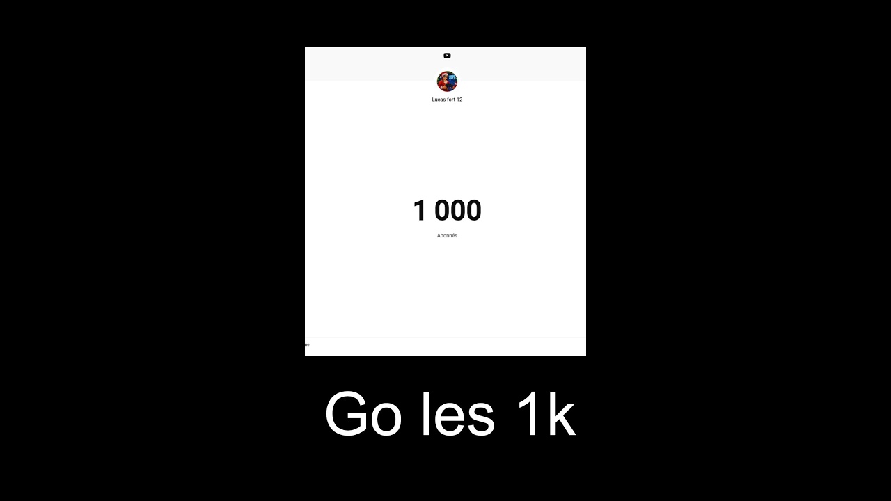 LIVE SHORT rush 1000 abonnés