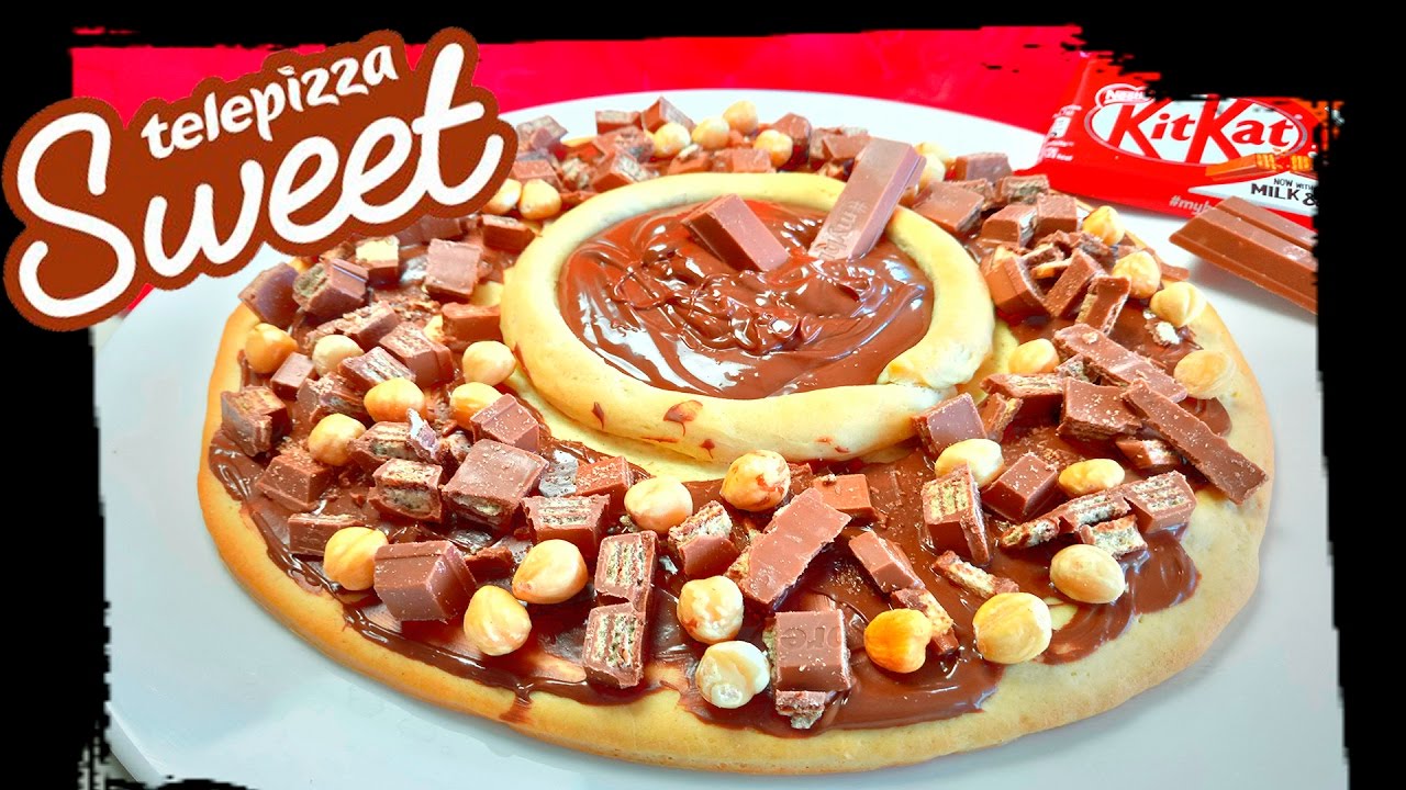 LA NUEVA PIZZA CON KIT KAT  Y NUTELA 