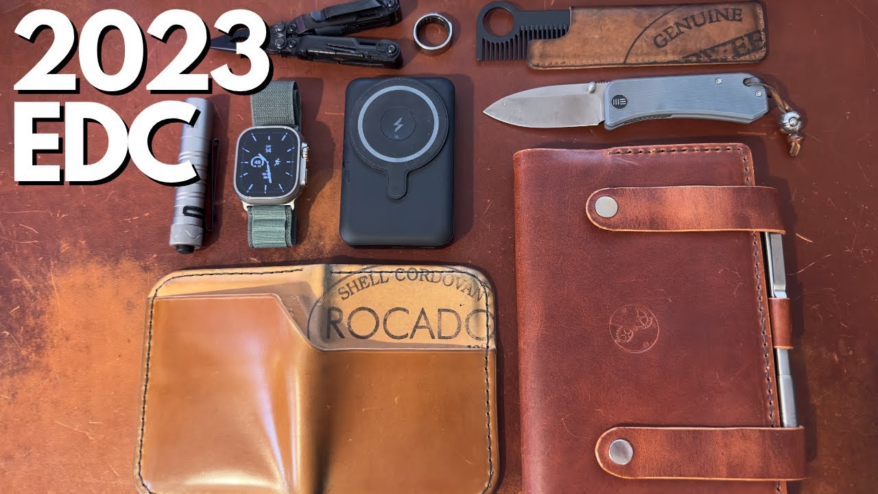 My 2023 EDC (Every Day Carry) - Apple, Shell Cordovan, Horween, SOG, Olight, Oura, Andar, Ashland