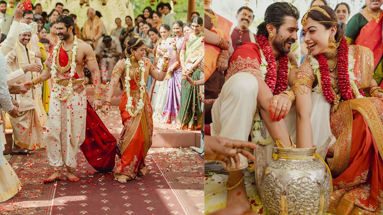 Vijay Deverakonda & Rashmika Wedding Beautiful Moments | Vijay weds Rashmika Mandanna | Filmy Hunk