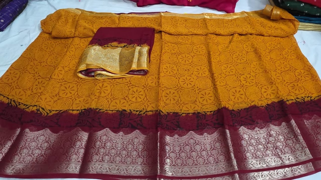GET 10% SPOT DISCOUNT ON ALL VIDEOS SAREES | PURE GEORGETTE, WORK AND PRINTED SAREES | 8688637474