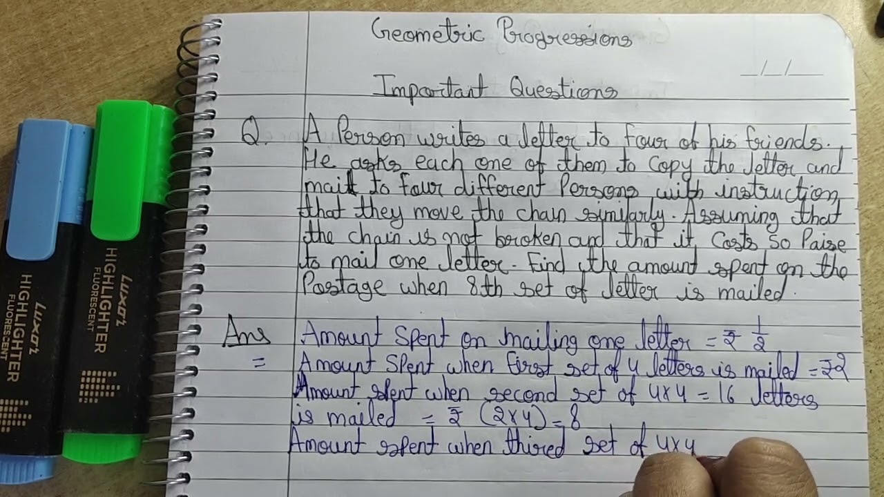 A person writes a letter to four of his friends. He asks each one of them to copy the letter and...