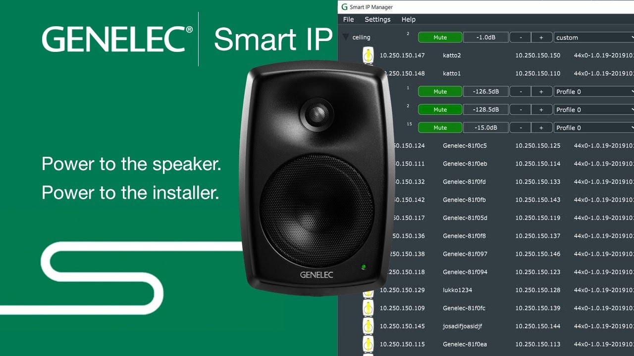Genelec Smart IP Loudspeakers – Exceptional Sound over IP | Genelec AV