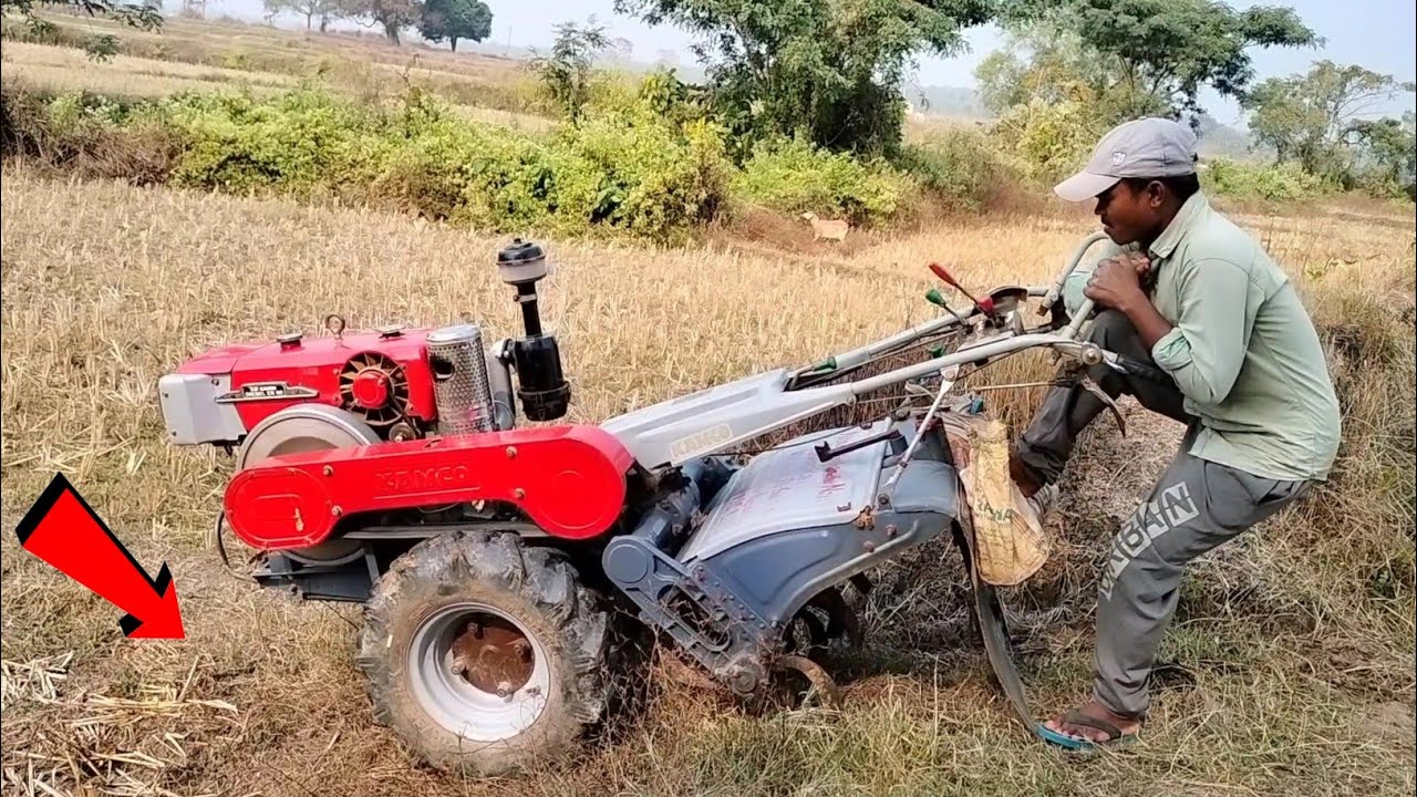 When Taking Power Tiller To Prepare Mustered Field || Mustered Farming In My Village ||