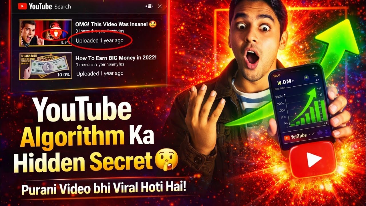 YouTube Algorithm Explained 🔥 99% Log Ye Nahi Jaante #youtubealgorithm#youtubeviral#youtubeshorts 
