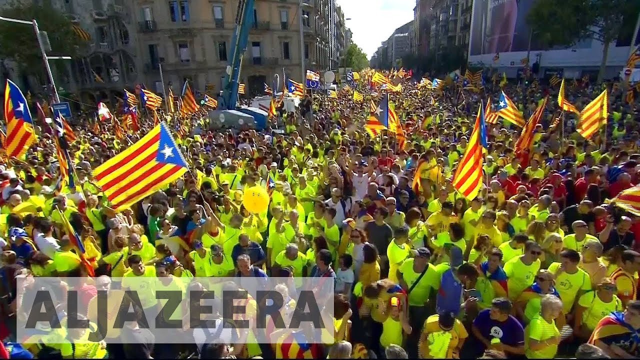 Pro-independence march in Barcelona marks Catalonia national day