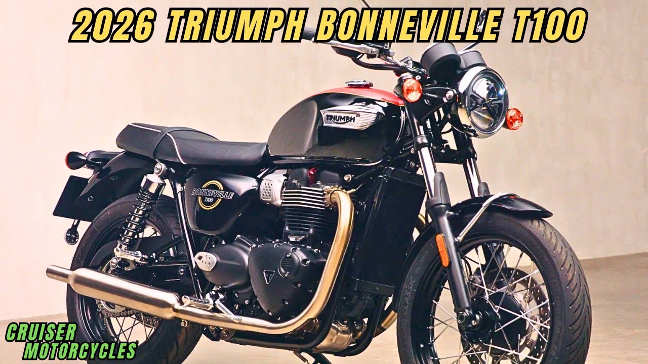 Triumph Bonneville T100 2026 года: всё, что вам нужно знать &mdash; обзор двигателя, характеристики и цена