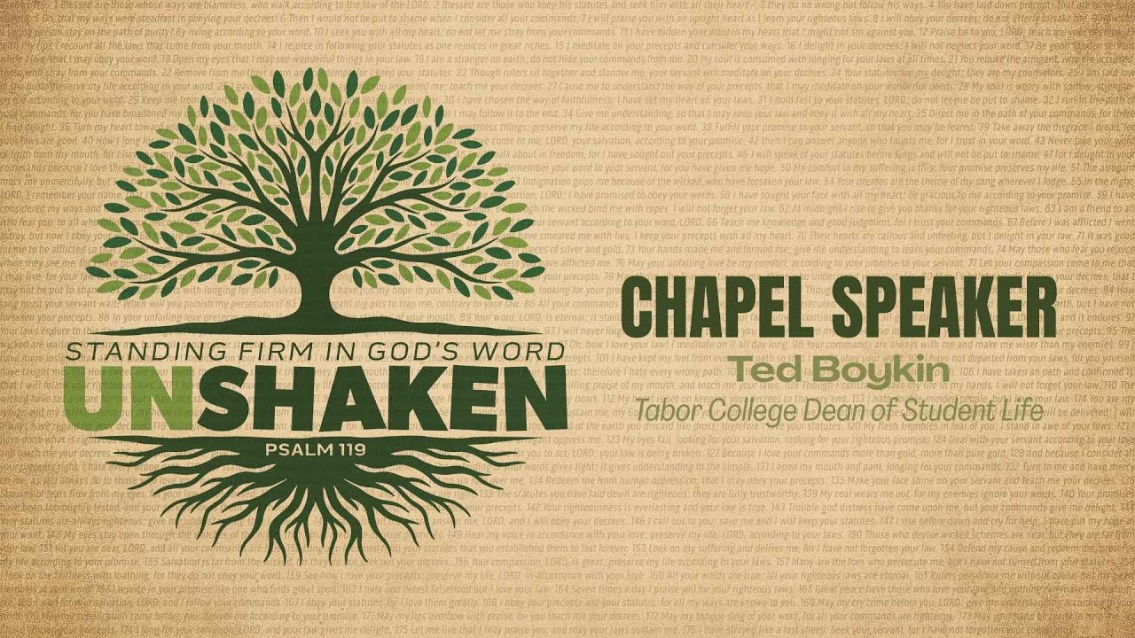 Tabor College Chapel 2026.1.21 - Ted Boykin