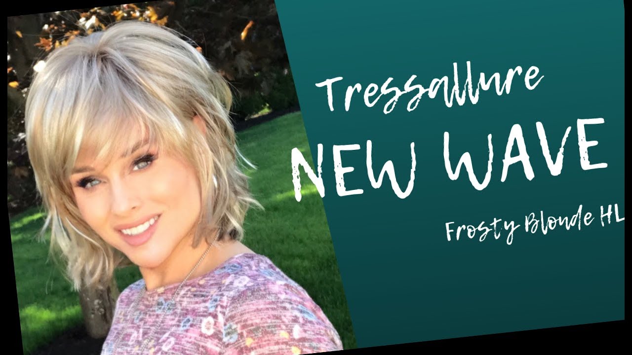 Tressallure NEW WAVE Wig Review | Frosty Blonde HL | Deep discussion on these bangs!
