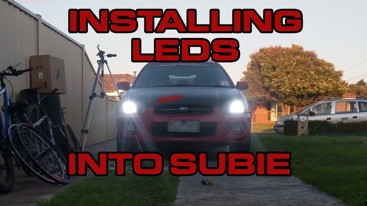 How to install H3 LED Bulbs into your 2003 Impreza AKA SUBIE