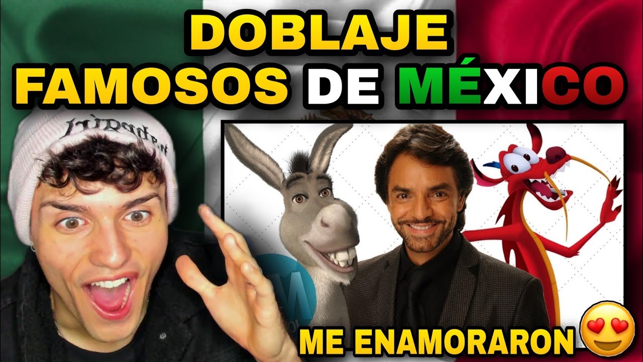 🇪🇸ESPAÑOL REACCIONA a FAMOSOS MEXICANOS que HICIERON DOBLAJE🇲🇽¡CAMPEONSOTEEE!😂