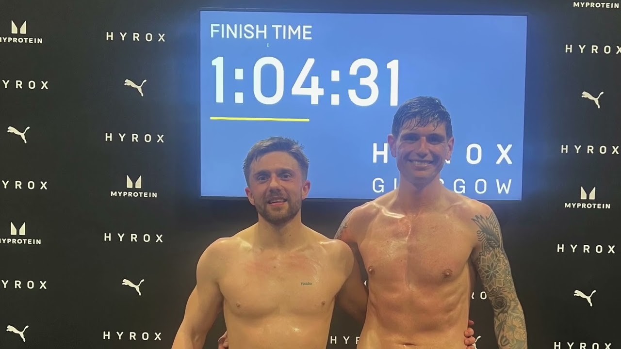 GLASGOW HYROX 2024 PRO DOUBLES 55:20 ELEV8 ALTHLETICS PART 1